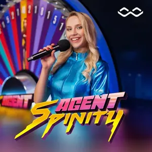Agent Spinity live casino game at Britisino casino